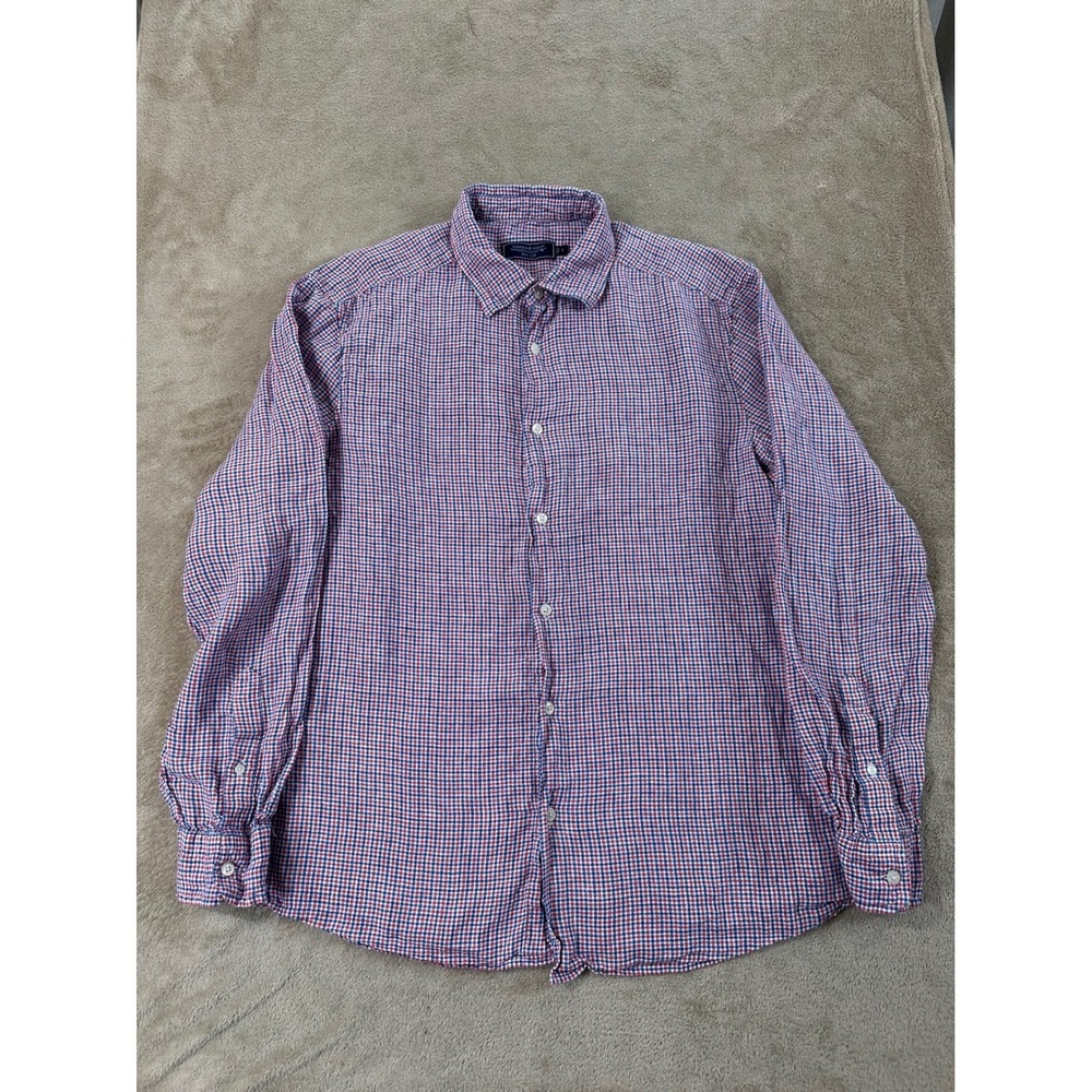 Vineyard Vines shirts Mens Size L Purple Plaid Cotton Long Sleeve button up